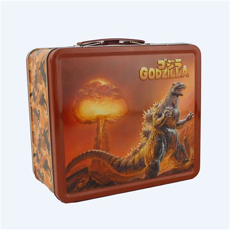 godzilla metal lunch box|godzilla lunchbox.